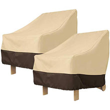 Gesh Adirondack - Copertura per sedia da giardino, resistente per esterni, 100 x 80 x 90 cm, impermeabile, per esterni, patio, patio, colore: beige