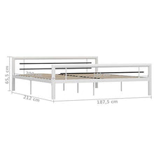 SKM Giroletto Bianco e Nero in Metallo 180x200 cm