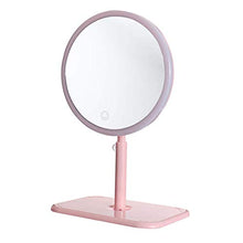 Lshbwsoif Specchio Trucco Portatile Flessibile USB Specchio Trucco LED Luce Touch Dimmerabile Base di Stoccaggio Per Bagno Camera Da Letto