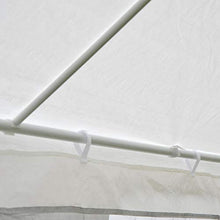 miozzi Gazebo in Tessuto PE con Zanzariera Bianco 4x3m