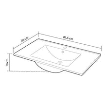 Arkitmobel 305910O - Lavabo in ceramica (80 cm)