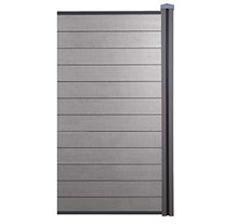 Mendler Pannello supplementare frangivento Stretto Privacy Sarthe WPC 95cm Grigio