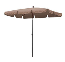 QUICK STAR - Ombrellone da Balcone, 2 x 1,25 m, Rettangolare, Pieghevole, Tortora