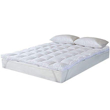 Bedecor Materassino in Poliestere di Microfiber di Alta qualità, Morbido, antiallergico, Facile da Pulire, Bianco 120x200cm