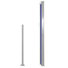 vidaXL Tenda da Sole Laterale Retrattile 160x500 cm Blu Parasole Antivento