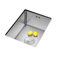 ZHJING - Lavabo da cucina in acciaio inox, grande capacità, 25 x 43 x 19 cm, colore: Argento