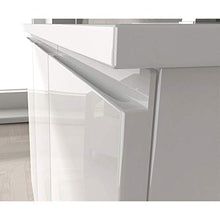 taviani Mobile da Bagno Sospeso con Lavabo 80x35cm in MDF Urano Grigio Opaco