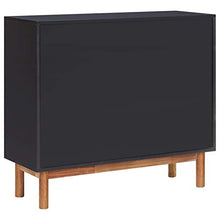 Tidyard Credenza 90x33,5x80 cm in Legno Massello di Acacia e MDF,Robusta e Durevole