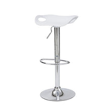 Cribel Rome Sgabello, Polipropilene, Metallo Cromato, Bianco