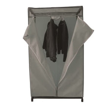 MSV 261 - Armadietto, Dimensioni: 90 x 50 x 160 cm, Colore: Nero/Blu Cielo