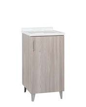 Trioplast Lavatoio Lavanderia Mobile in Legno Olmo Vasca Resistente agli acidi + ASSE lavapanni (60_x_50_cm)