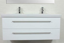 emotion Lavabo con mobiletto, Legno, Bianco Lucido, 130 mm, 2 unità