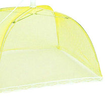 Fenteer Tenda per alimenti con schermo per picnic, barbecue, campeggio, esterno, riutilizzabile e pieghevole - Giallo