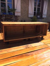 Cassapanca da 33 cm per terrazza in quercia, impermeabile e impermeabile sulla parte superiore, con trasporto
