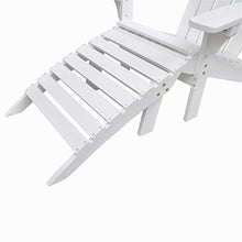 BIGTO - Sedia da Giardino con ottomana in Legno