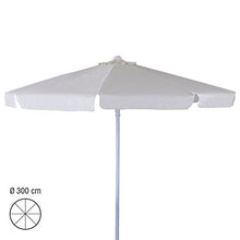 VERDELOOK Ombrellone in Alluminio e Poliestere, 3x3 m, Ecrù