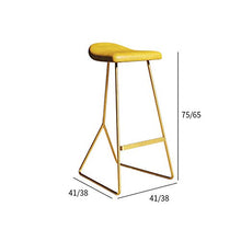 LJKD - Sgabello da bar in pelle PU, imbottito, comodo telaio in acciaio, per sala da pranzo, bancone e cucina, colore: nero, 75 cm