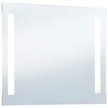 Tidyard Specchio da Parete Rettangolare a LED per Bagno 50x60 cm/80x60 cm/100x60 cm,Specchio a Muro Bagno,Specchio da Bagno,Specchio Bagno Parete,Specchio da Parete con Luce LED