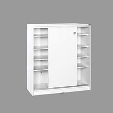 ADORE Diamond Armadio Multiuso, Pannello di truciolato, Bianco, 91x105x37 cm