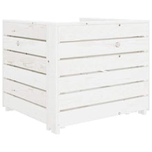 FAMIROSA Set Salotto da Giardino su Pallet 2 pz in Legno Bianco