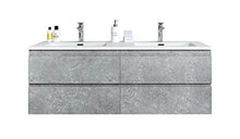 Mobili da bagno Angela 140cm Grigio - armadio mobiletto lavabo Mobili Armadietto