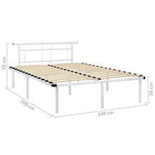 SKM Giroletto Bianco in Metallo 140x200 cm (21.9kg)