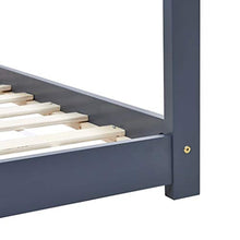 FAMIROSA Giroletto per Bambini Grigio in Massello di Pino 90x200 cm-3354
