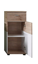 trendteam smart living Mobili, Metallo, Bianco, 36 x 81 x 31 cm