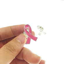 STRASS & PAILLETTES Pin's Pink October. Perno del Cancro Nastro Rosa. Lotta Contro Il Cancro