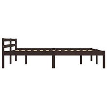 FAMIROSA Giroletto con 4 Cassetti Marrone Scuro Legno di Pino 160x200 cm-0613