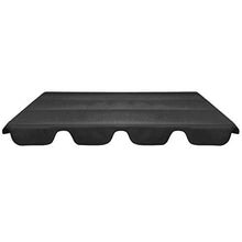 E E-NICES Baldacchino di Ricambio per Dondolo da Giardino Nero 226x186 cm