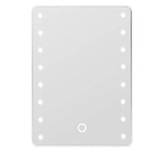 BGDR Specchio per Il Trucco, Specchio per Il Trucco del Touch Screen Specchio cosmetico Illuminato da Tavolo dimmerabile da 16 LED