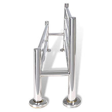 BIGTO - Portasciugamani in acciaio INOX con 6 tubi