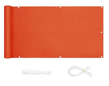 Sekey Recinzione Copertura per Balcone Protezione della Privacy Schermo in Polyster Senza Viti Permeabile per Estate ed Inverno Opaco, con Occhielli e Fascetta, 90 x 500cm