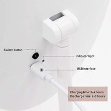 Specchio cosmetico a LED, luce di riempimento a led Specchio per il trucco Interruttore touch screen portatile Specchio da trucco intelligente per studentesse Dormitorio Camera da letto Desktop, adat