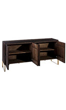 DENZZO - Cassettiera in legno riciclato, colore: Marrone Woodland