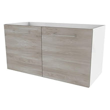 Fackelmann - Set di mobili da bagno, 5 pezzi, modello Lima, con lavandino in ghisa, 80 cm, specchio da bagno e ripiano in vetro