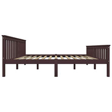 SKM Giroletto con 2 Cassetti Marrone Scuro Legno di Pino 180x200 cm (37.4kg)
