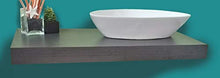 Mabel srl Mensola Sospesa per Lavabo Design moderno L 100 cm, compra dal produttore! (Rovere grigio)