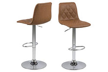 AC Design Enya - Sgabello da bar in plastica, 40 x 110 x 48,5 cm, colore: Marrone chiaro