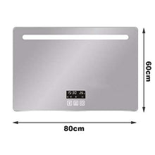 Bathroom mirror Smart LED Specchio da Bagno, Musica Bluetooth defogger, Tempo di visualizzazione e Temperatura 60 * 80 cm