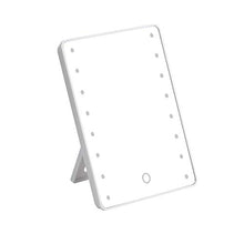 Specchio cosmetico con luce LED, touch screen, 16 LED, senza fili, per trucco, con specchio da barba