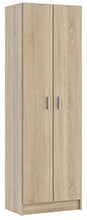 Salone Kit Armadio 'Multiuso' CM.59X37X180H Rovere 5 Ripiani Regolabili