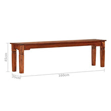 vidaXL - Panca in legno di acacia massiccio, 160 cm
