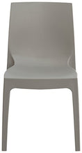 Sedia Rome grigio perla resistente per interni ed esterni (conf. 6 pz)
