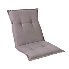 Homeoutfit24 Sun Garden Prato - Cuscino per Sedia da Giardino, Schienale Basso, 103 x 52 x 8 cm, 1 Pezzo, Grigio Platino