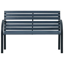 VidaXL - Panca da giardino, 120 cm, colore: Grigio legno