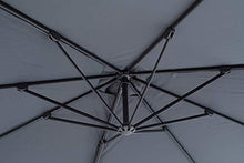SORARA Roma Basic Parasole a sbalzo, Grigio, 2,5 x 3 m, manovella