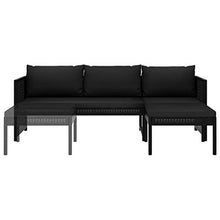SKM Set Divani da Giardino 4 pz con Cuscini in Massello di Acacia C