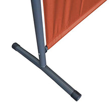 QUICK STAR 2 Pezzi Paravento da Giardino 180 x 78 cm Divisorio in Tessuto Balcone Protezione della Privacy Rosso-Arancio
